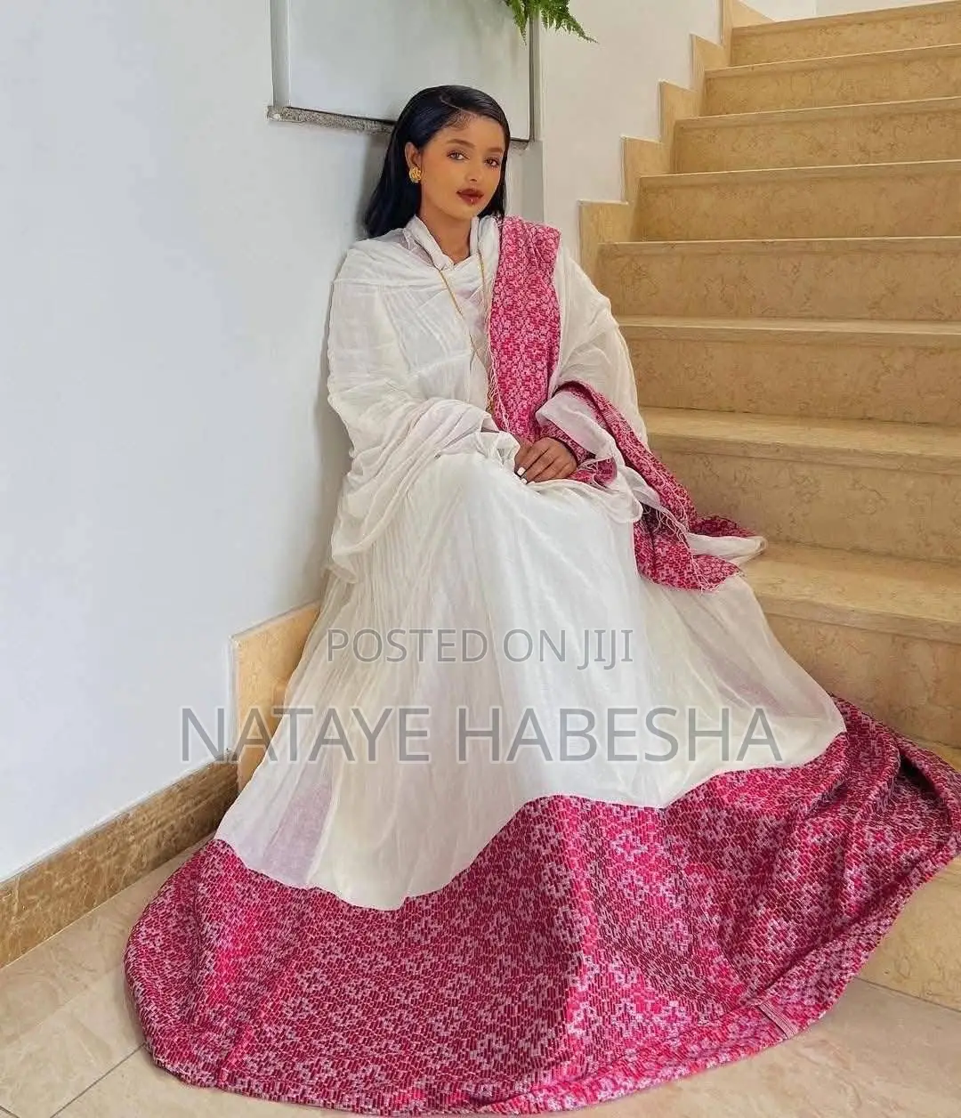 Habesha Kemis Habesha Dress እና ሽፎን የሓበሻ ቀሚስ አልባሳት Traditional Clothes