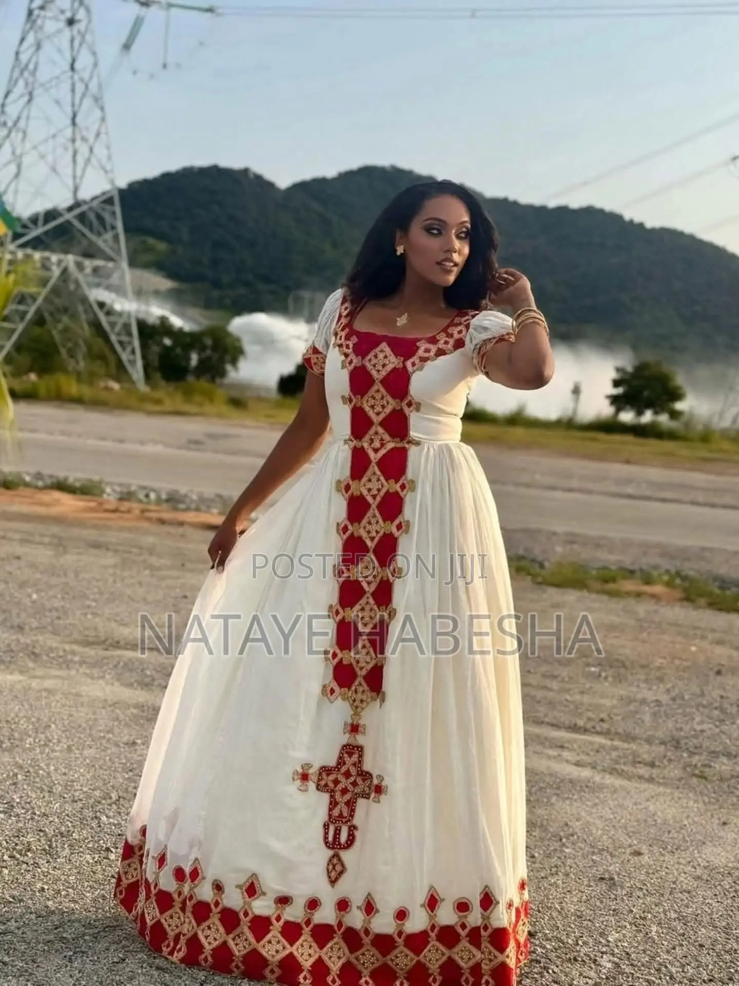 Habesha Kemis Habesha Dress እና ሽፎን የሓበሻ ቀሚስ አልባሳት Traditional Clothes