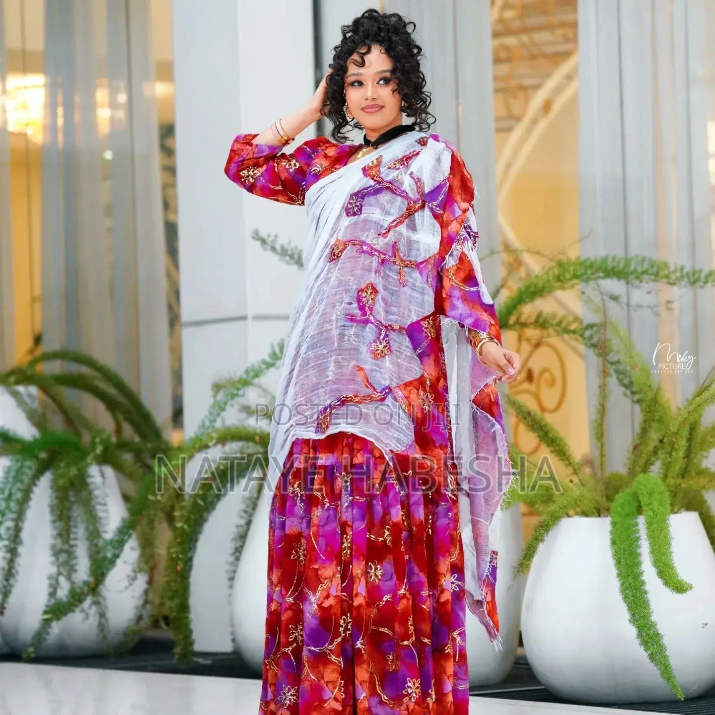 Habesha Kemis Habesha Dress እና ሽፎን የሓበሻ ቀሚስ አልባሳት Traditional Clothes