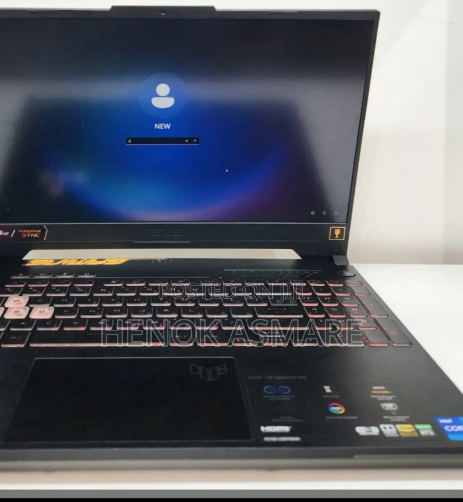 New Laptop Asus TUF Gaming A15 16GB Intel Core I7 SSD 512GB