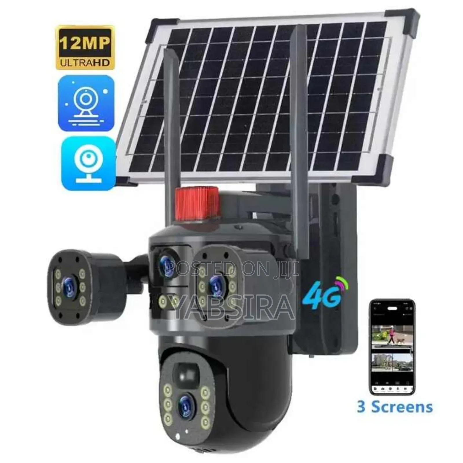 Ai 3 Lens Solar Security Camera