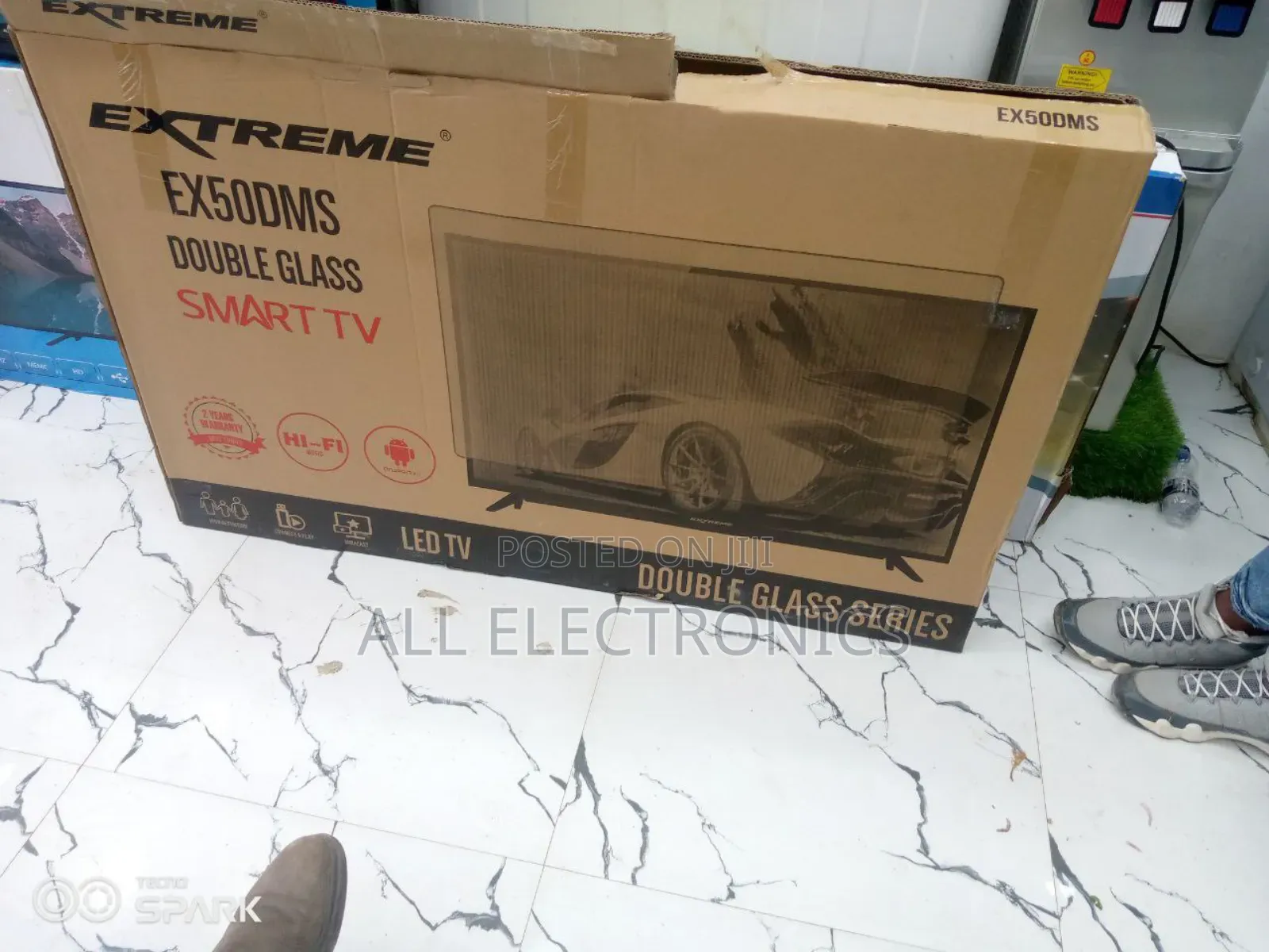 Extreme 50"Inch Double Glass Tv