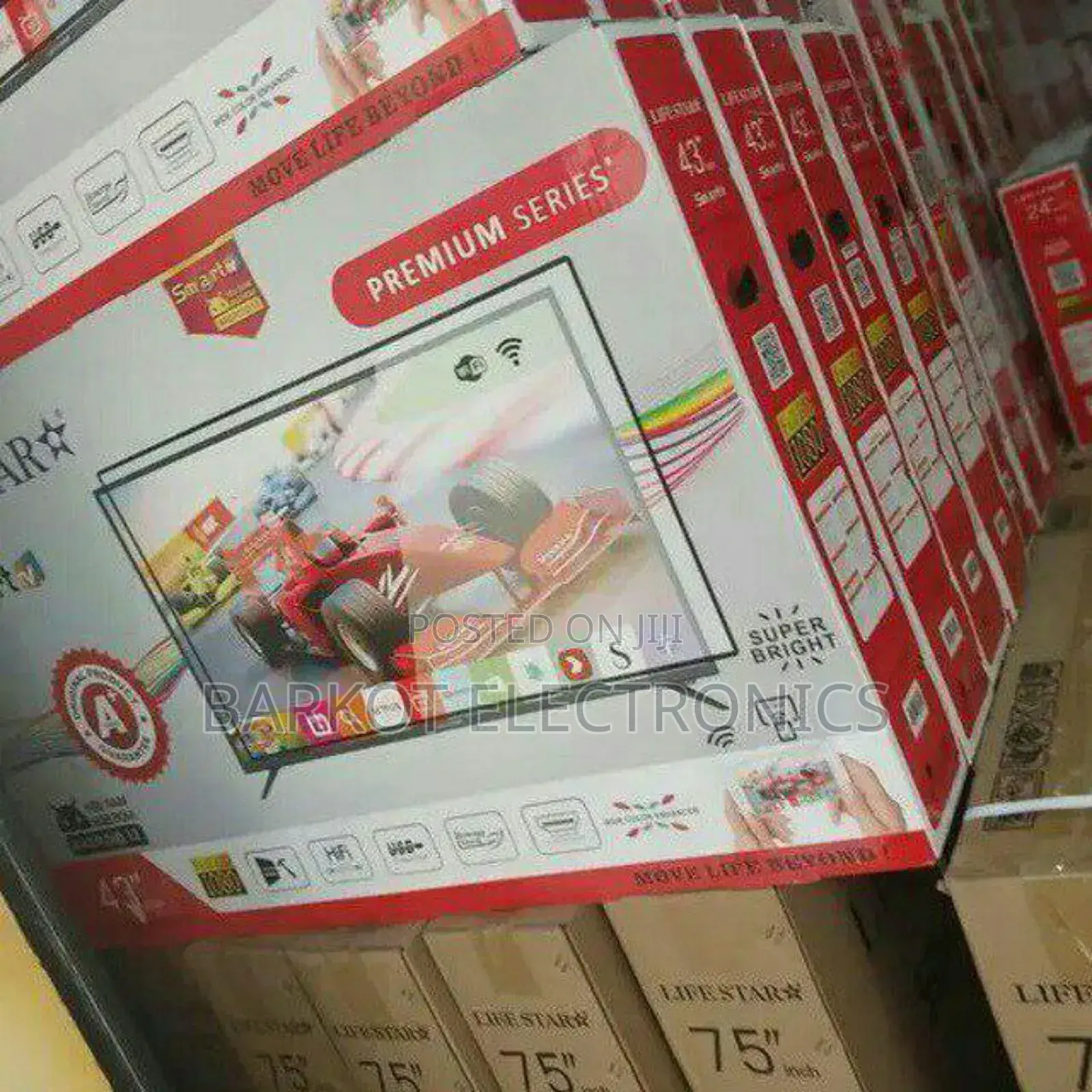 Life Star Smart Tv 43 Andraid Nw Doubel Gelass New