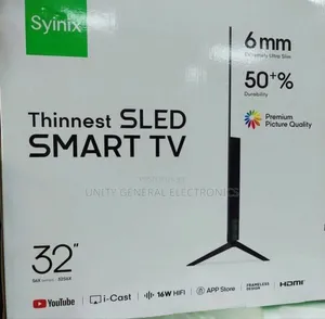 *Syinix 32" Smart Led Tv New 2025 *10year Warranty Free Delivery