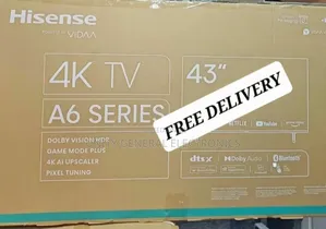 Hisence 43" A6 Series Uhd Tv Free Delivery 10year Warranty