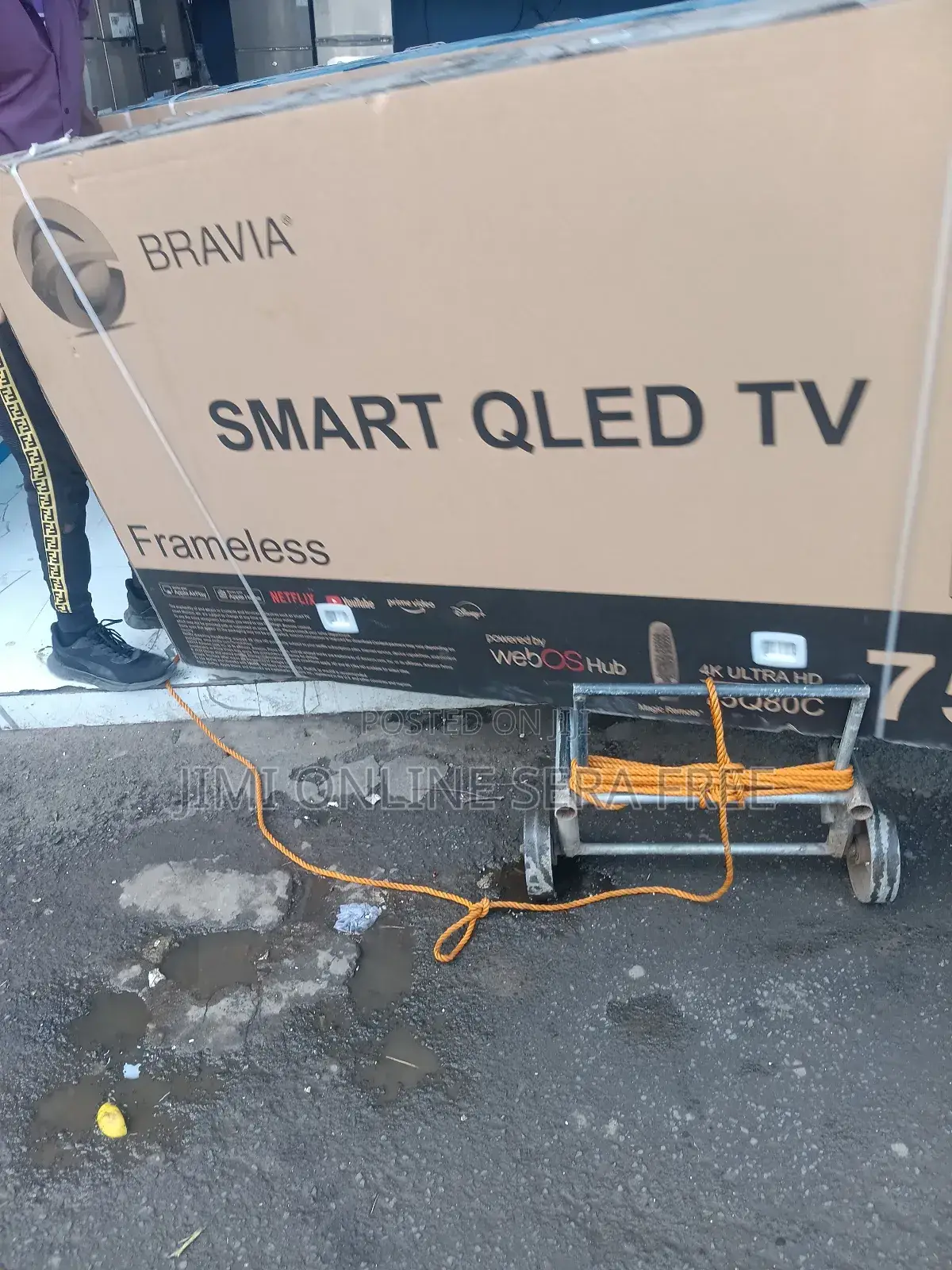 Bravia Smart Tv 75 Inch Qled Andraid Framelss Nw 2025 Model