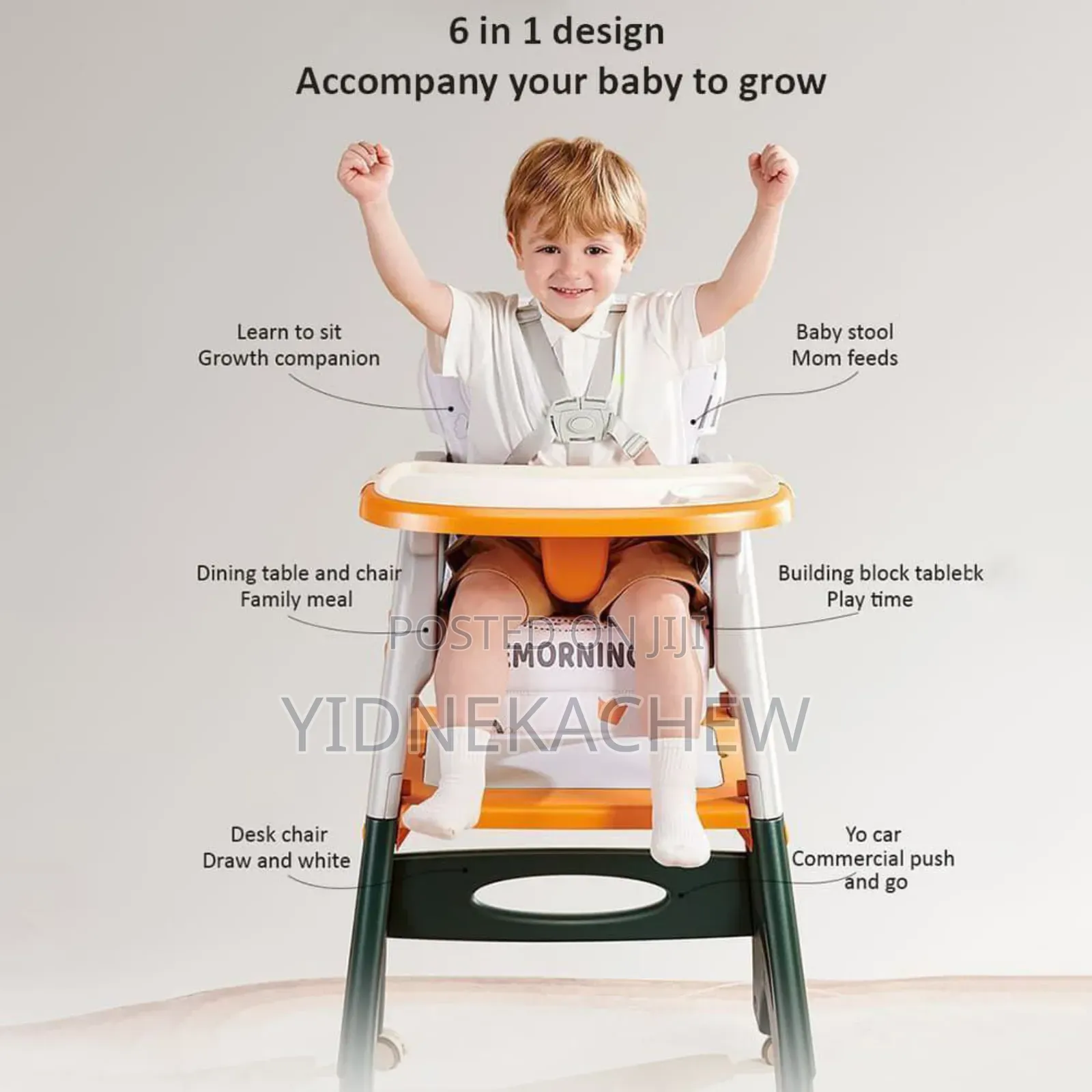 Baby Chair Study Table(6 in 1)