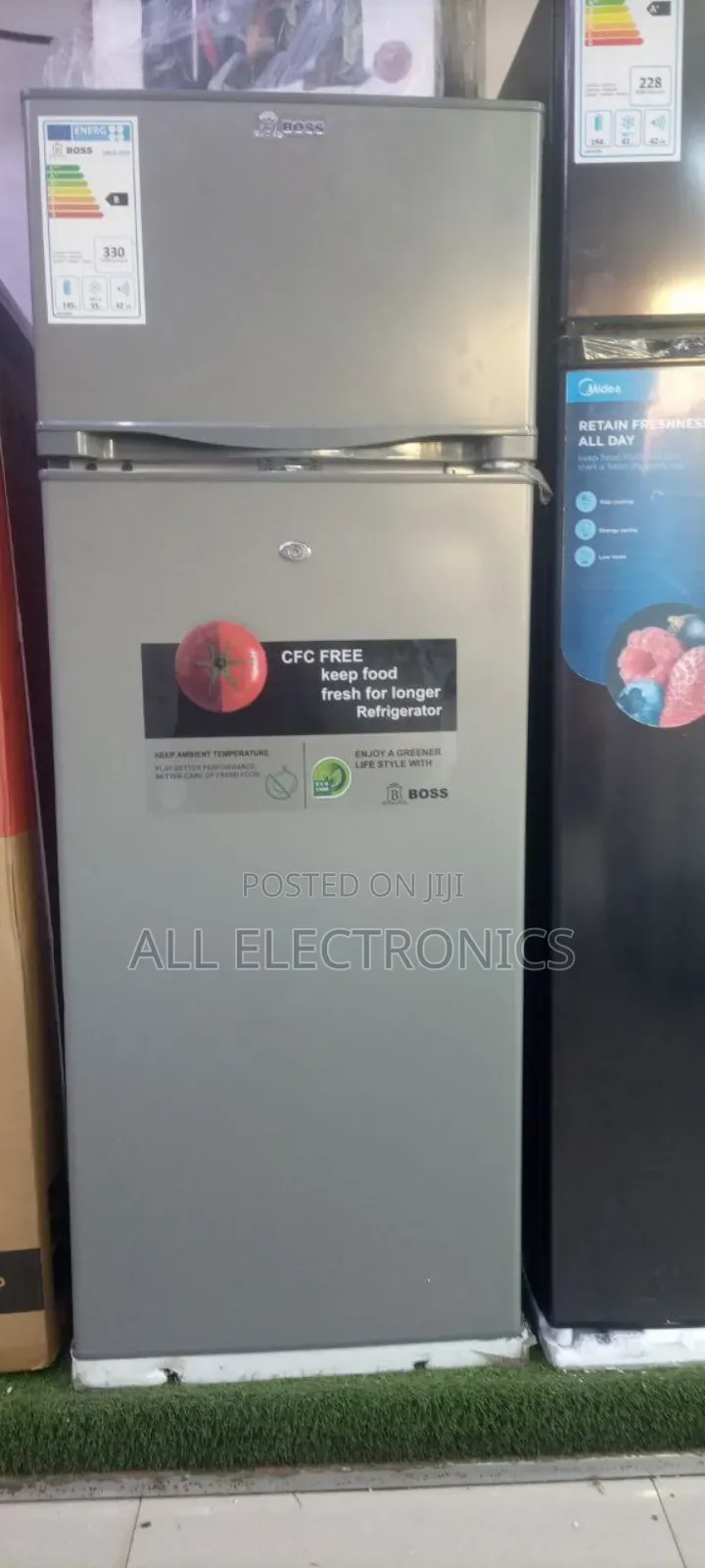 Boss 240 Model Fridge Silver