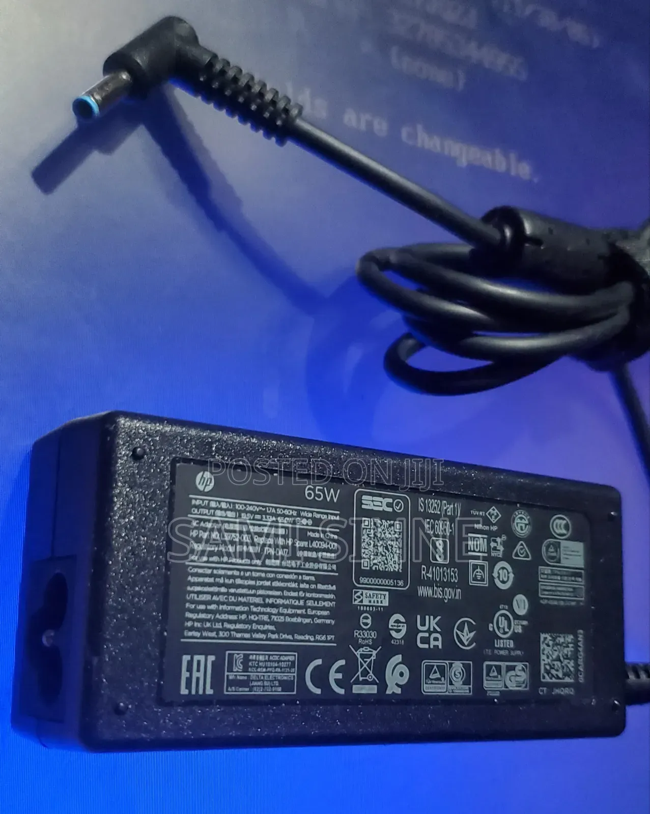 High Quality Orginal % Blue Pin 65w Laptop Charger