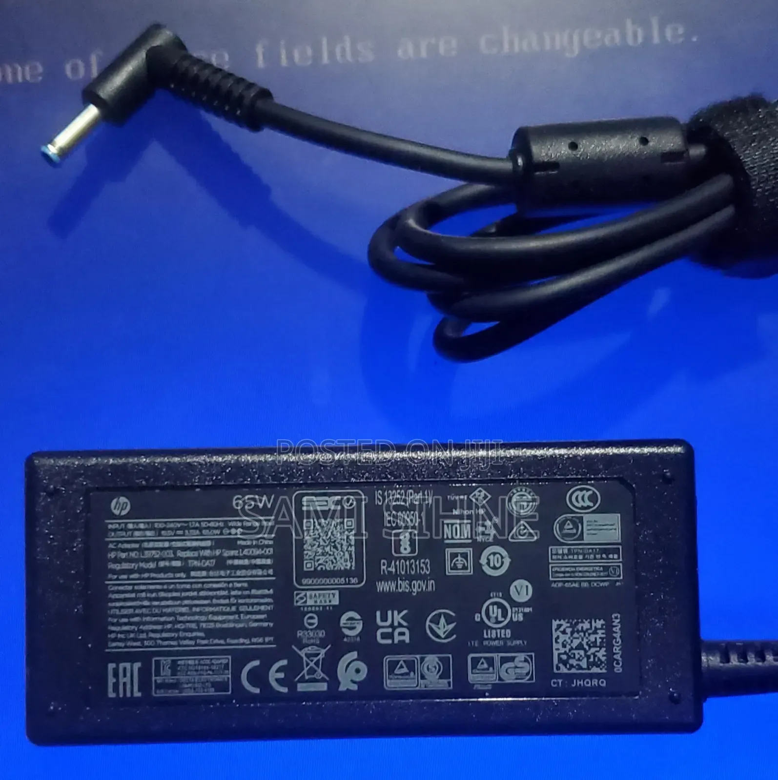 High Quality Orginal % Blue Pin 65w Laptop Charger