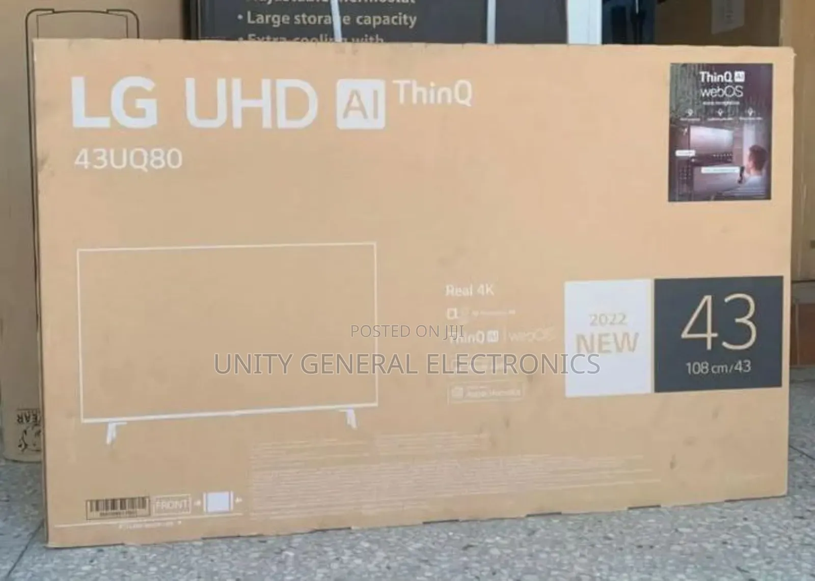**Lg 43" Uhd Smart Tv ◆ New 2022