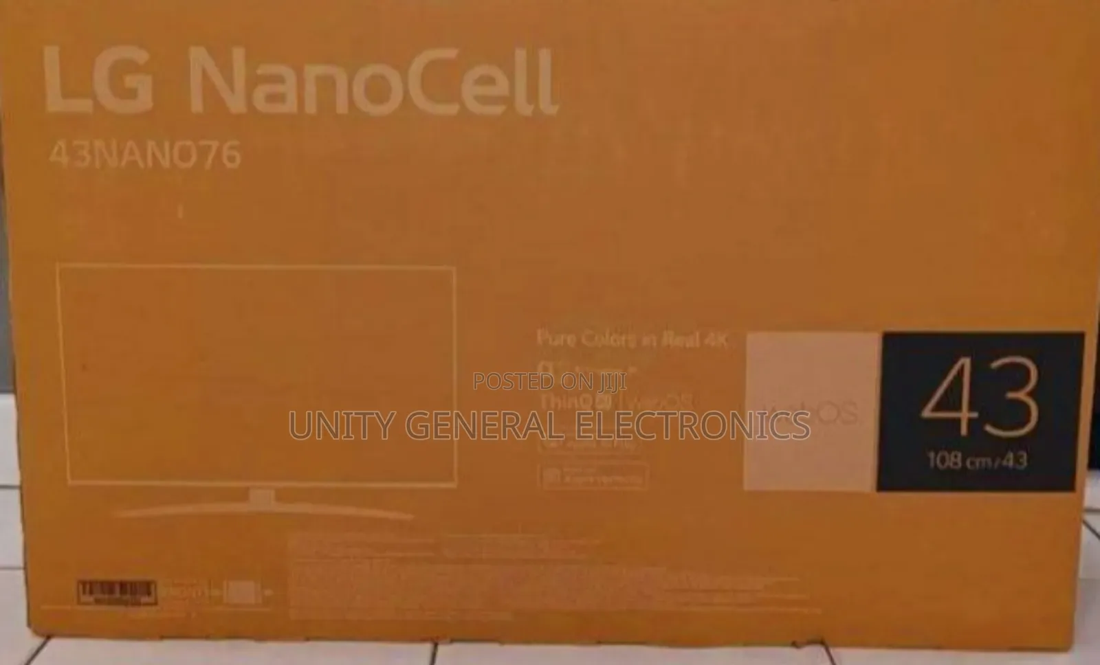 >Lg 43" Nano Webos Uhd Tv ■ Free Delivery