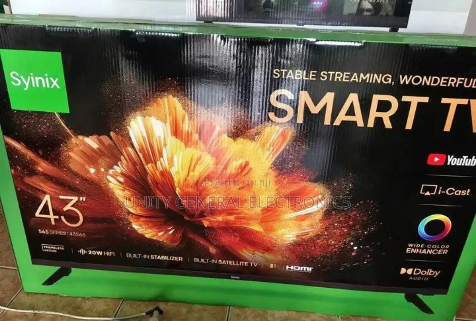 Syinix 43" Uhd Smart Android Tv