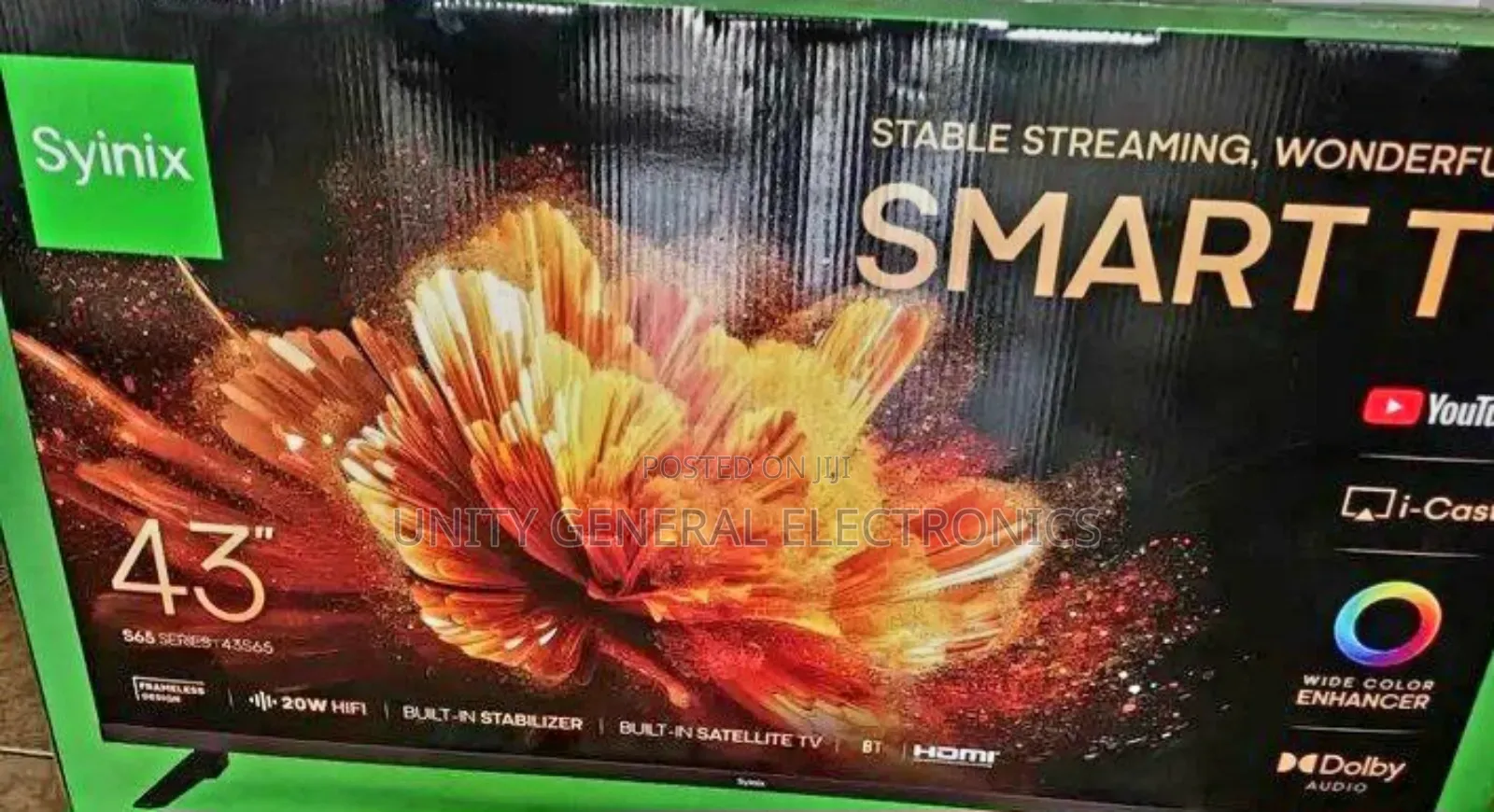 Syinix 43" Uhd Smart Android Tv