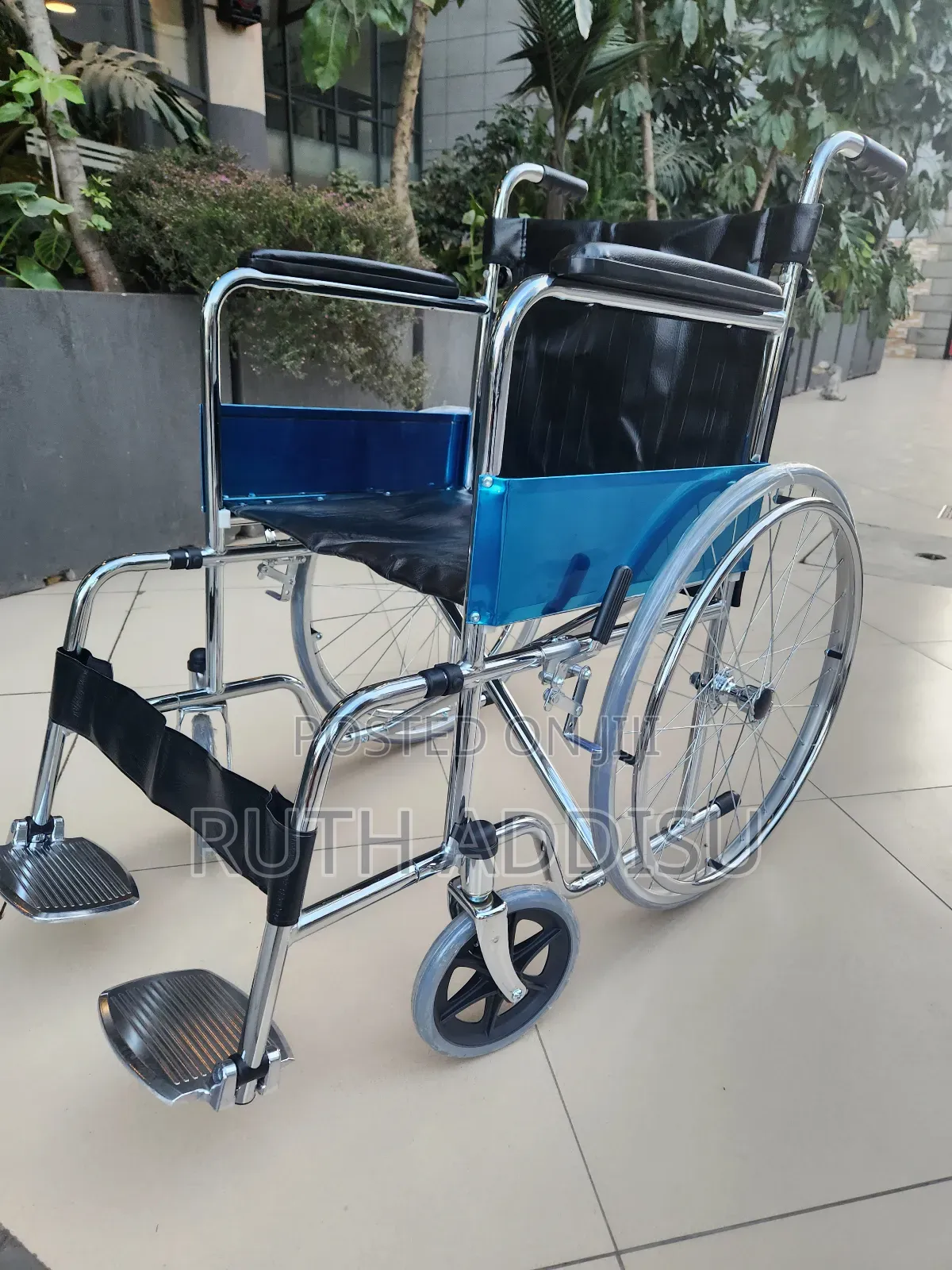 Manual Wheelchair¤፱ቦታ ማዪዝ ተጣጣፊ ለማንኛውም ኪሎ የሚሆን¤¶Normal Wheelchair