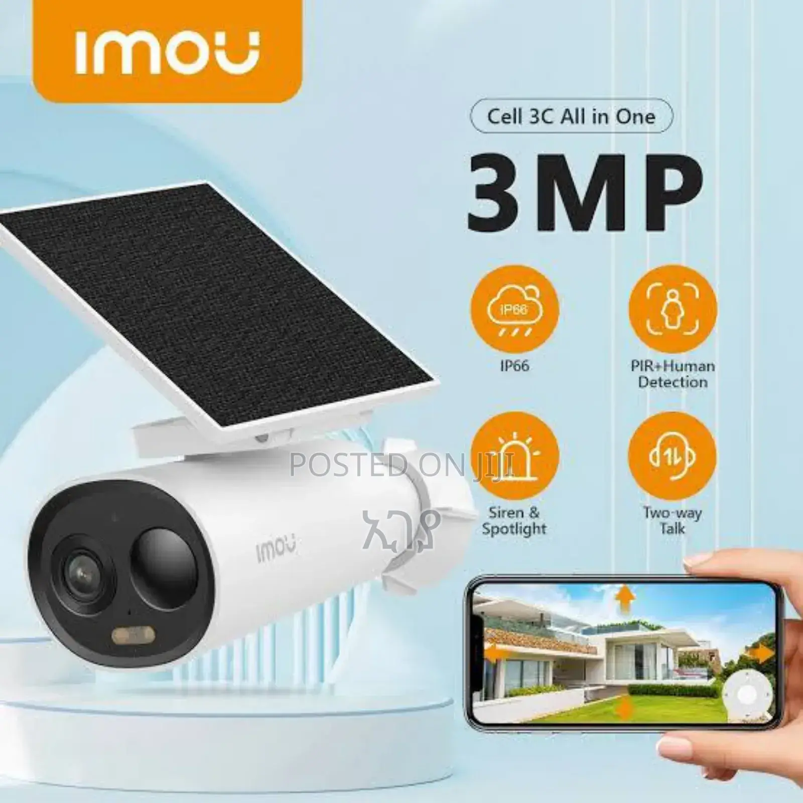 Imou Cell 3c Solar Wifi Battery Security Camera