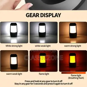 Flickering Solar Camping Light