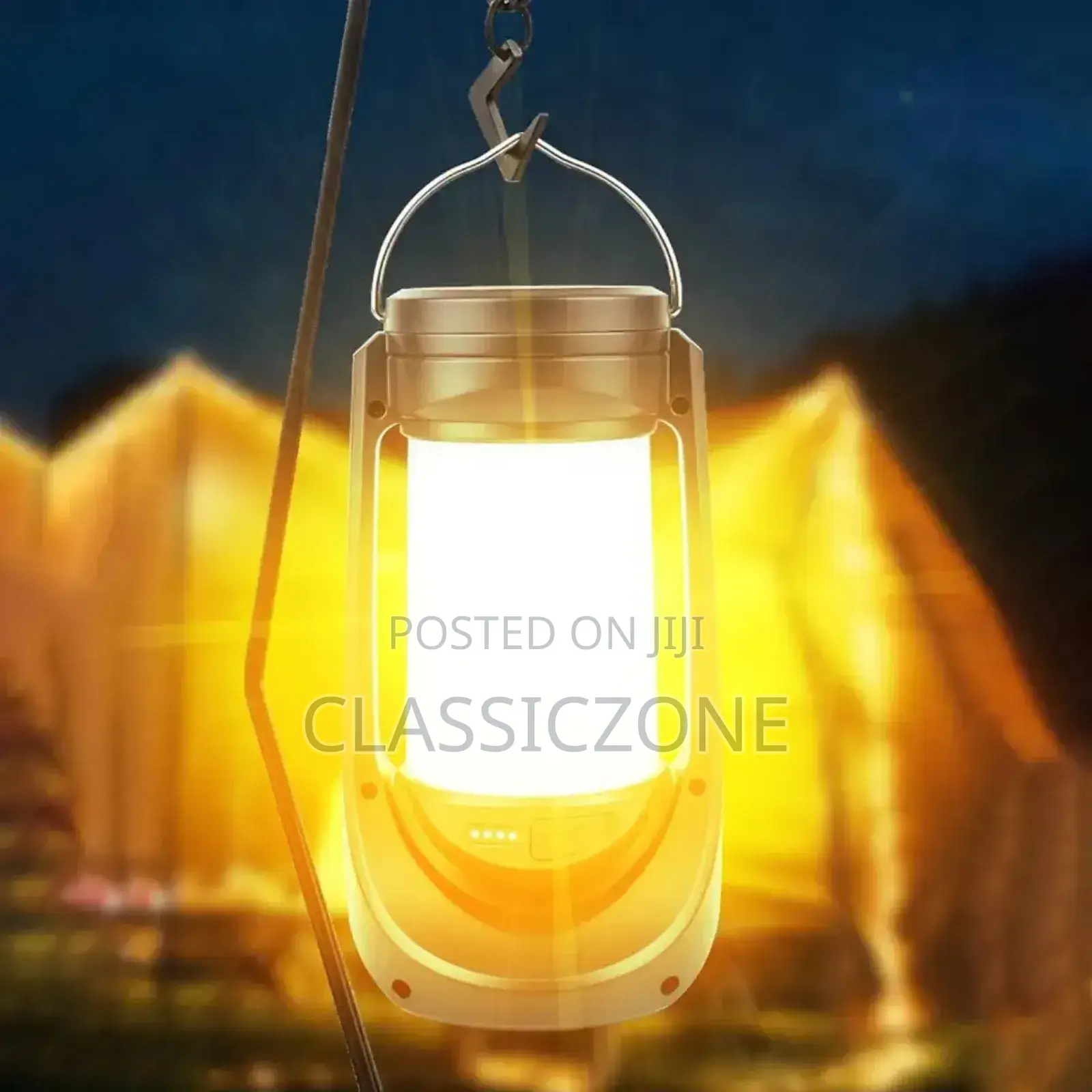 Flickering Solar Camping Light