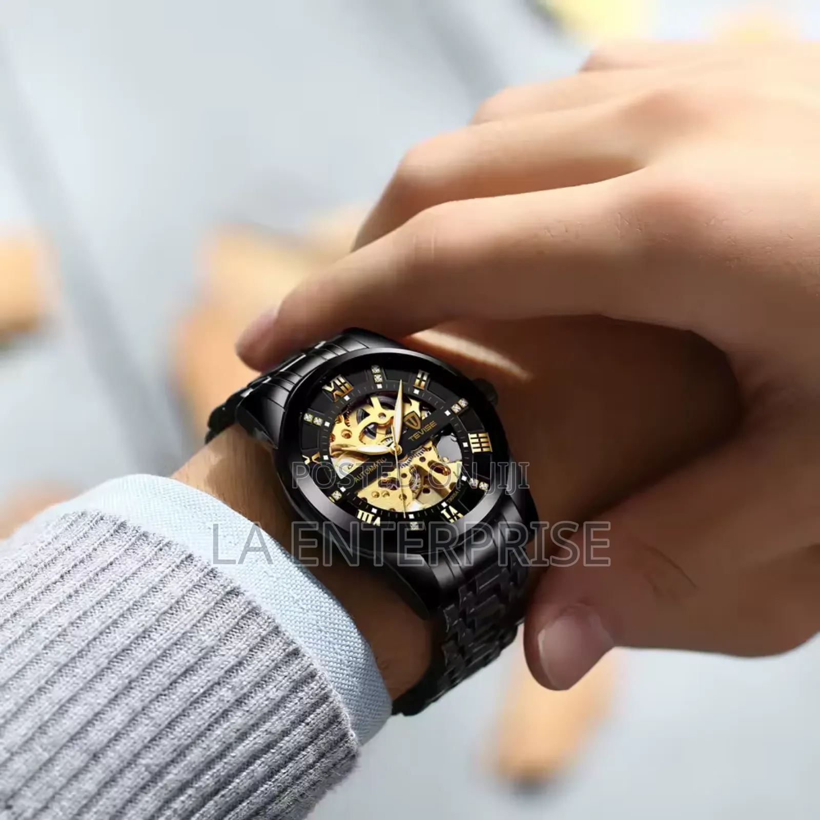 Tevise Skeleton Luxury Watch