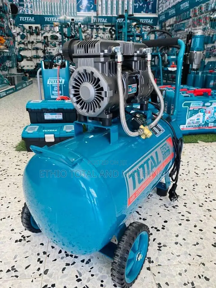 Total 50l Oil-Free and Silent Air Compressor.