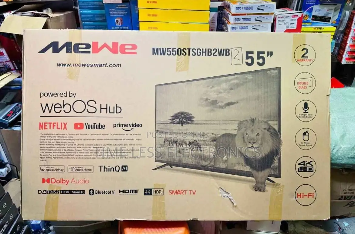 Mewe 55′′ Smart Tv – Sleek Design, Smart Performance