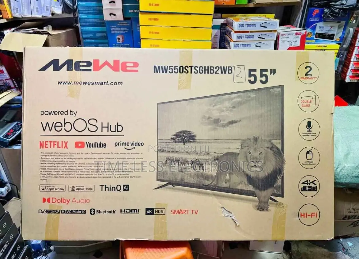 Mewe 55′′ Smart Tv – Sleek Design, Smart Performance