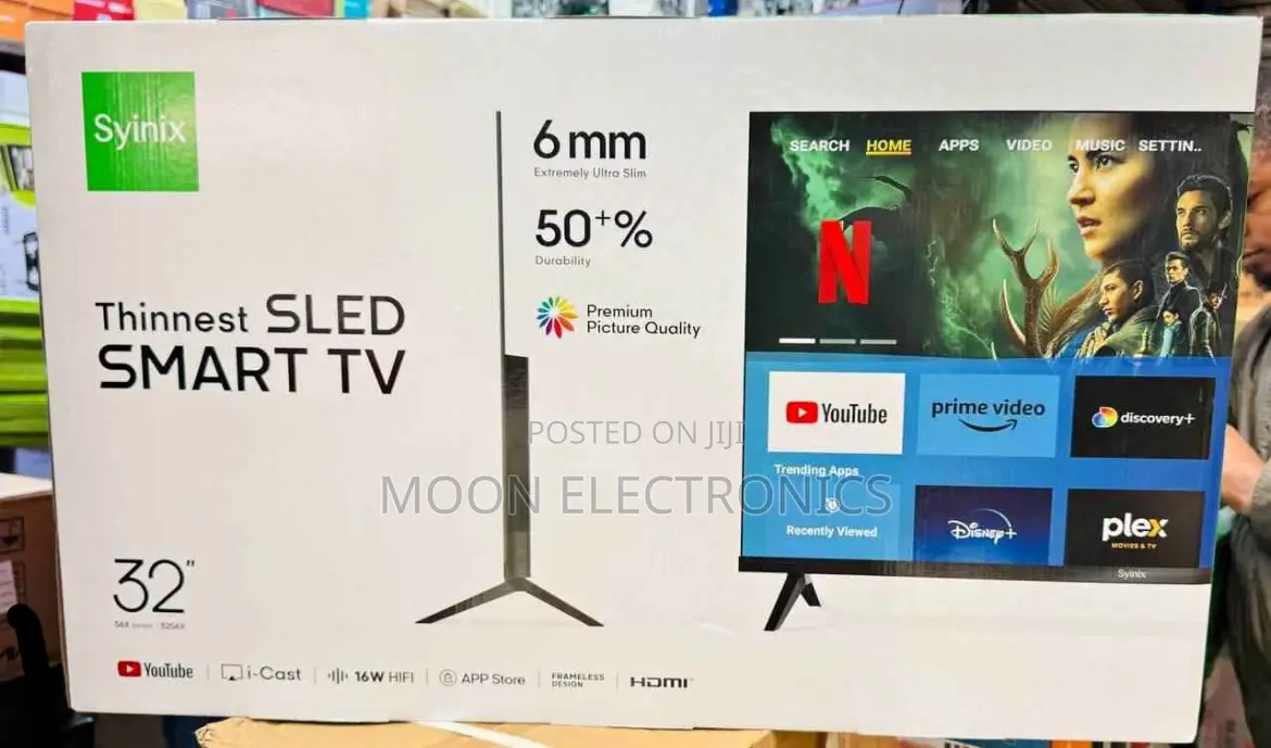 Syinix 32′′ Smart Tv – Compact, Smart Value‐Packed!