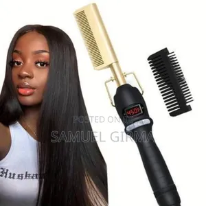 Photo - Fast Heating Electric Hair Styling Hot Comb
