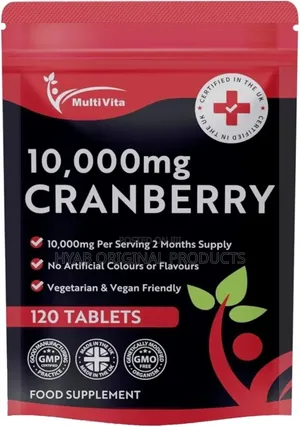 Photo - Cranberry Tablets 10,000mg 120 Vegan