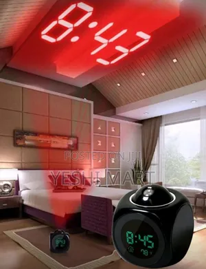 Multi-Functional Time Projection Lamp, Led Projection Alarm Clock, Tim