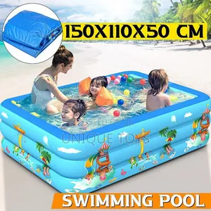 Inflatable Family Swimming Pool – 150×110×50 Cm