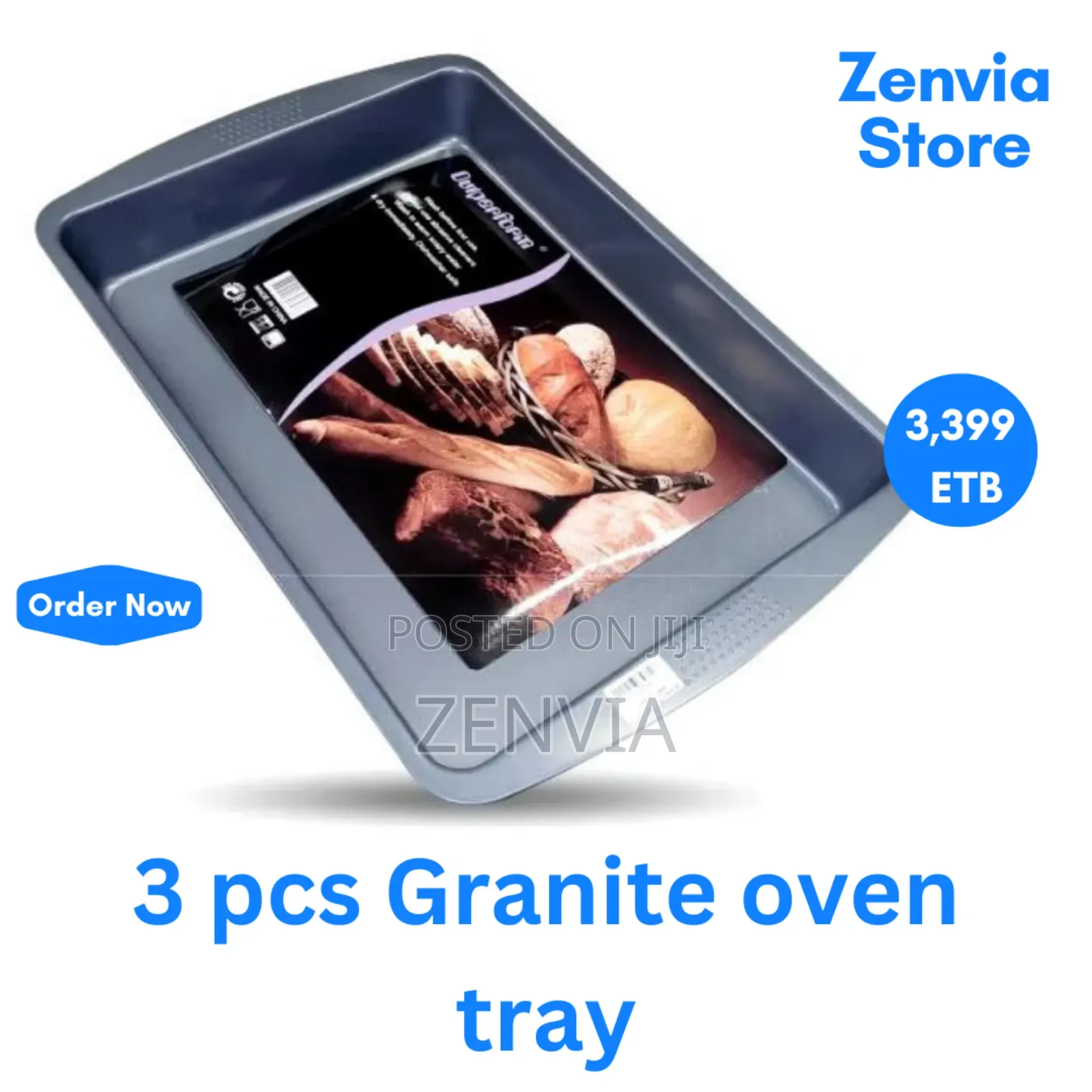 3 PCS Granite Non-Stick Oven Tray