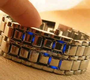 Durable Strap Wrist Watch Stylish Digital Large Screen Electroplated