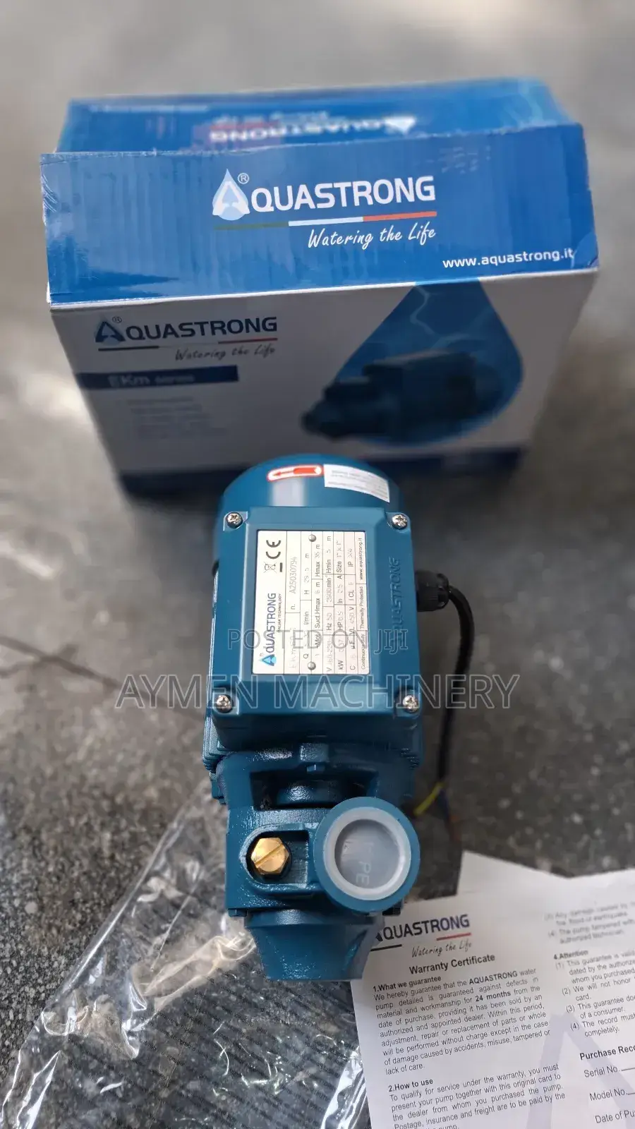 ፓምፕ Pump 0.5hp Aquastrong Italy Standard