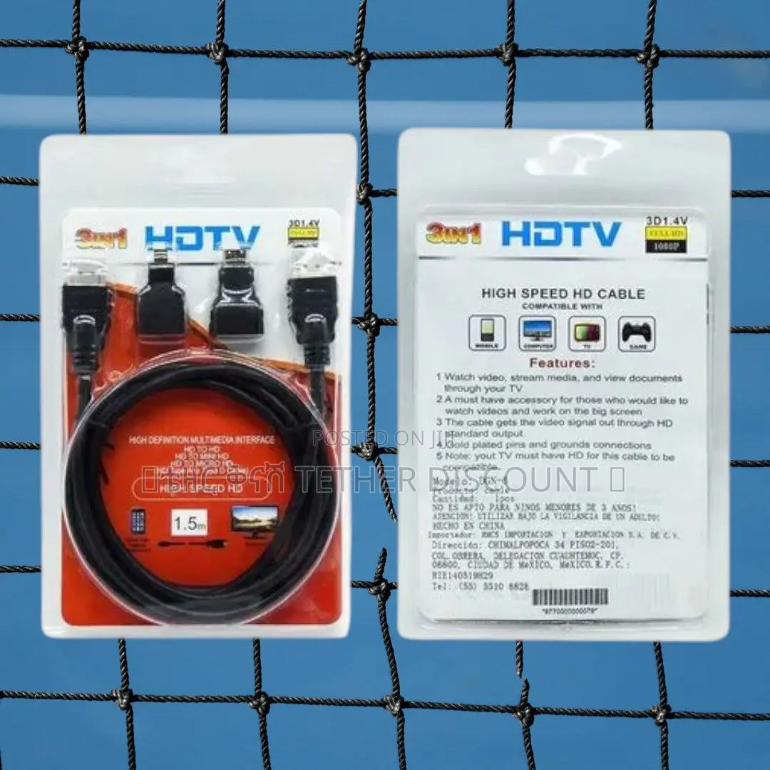 High Speed Hdtv Cable 3in 11.5m Original