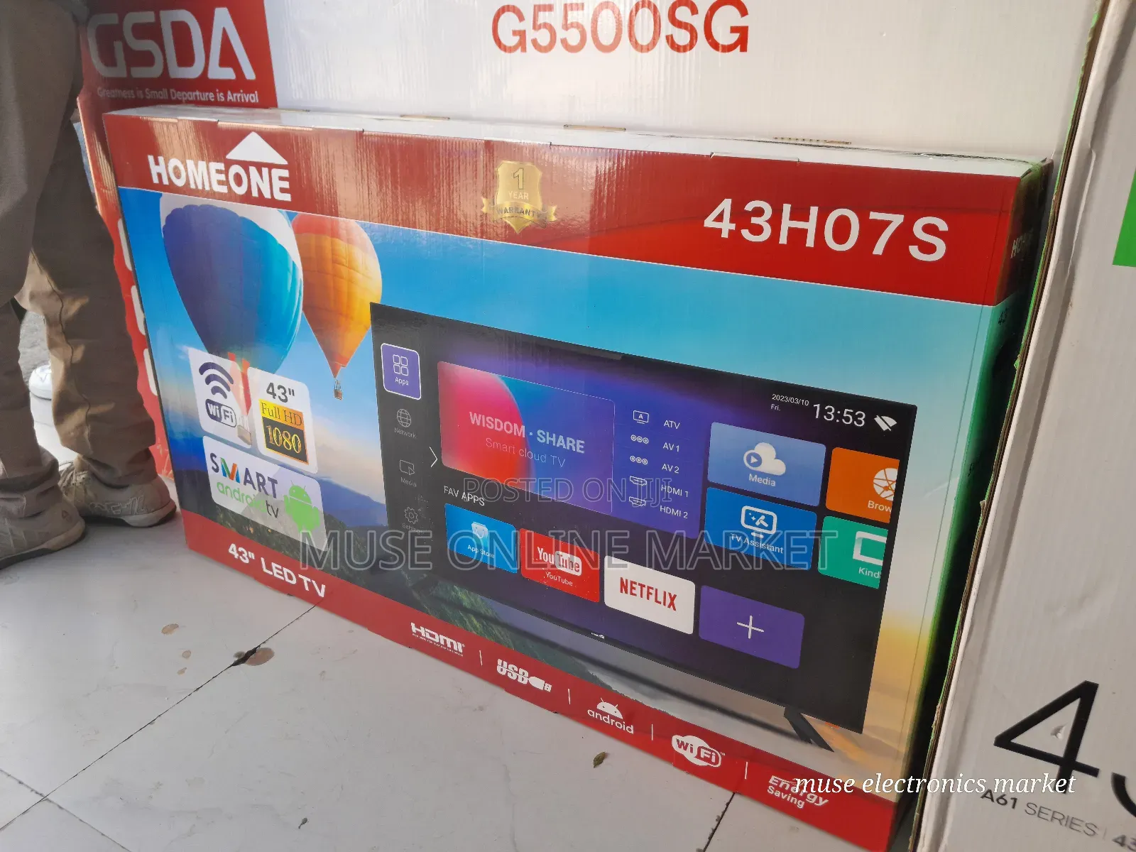 Homeone 43" Smart Android Tv