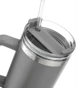Double Layer Stainless Steel Tumblers With Straw