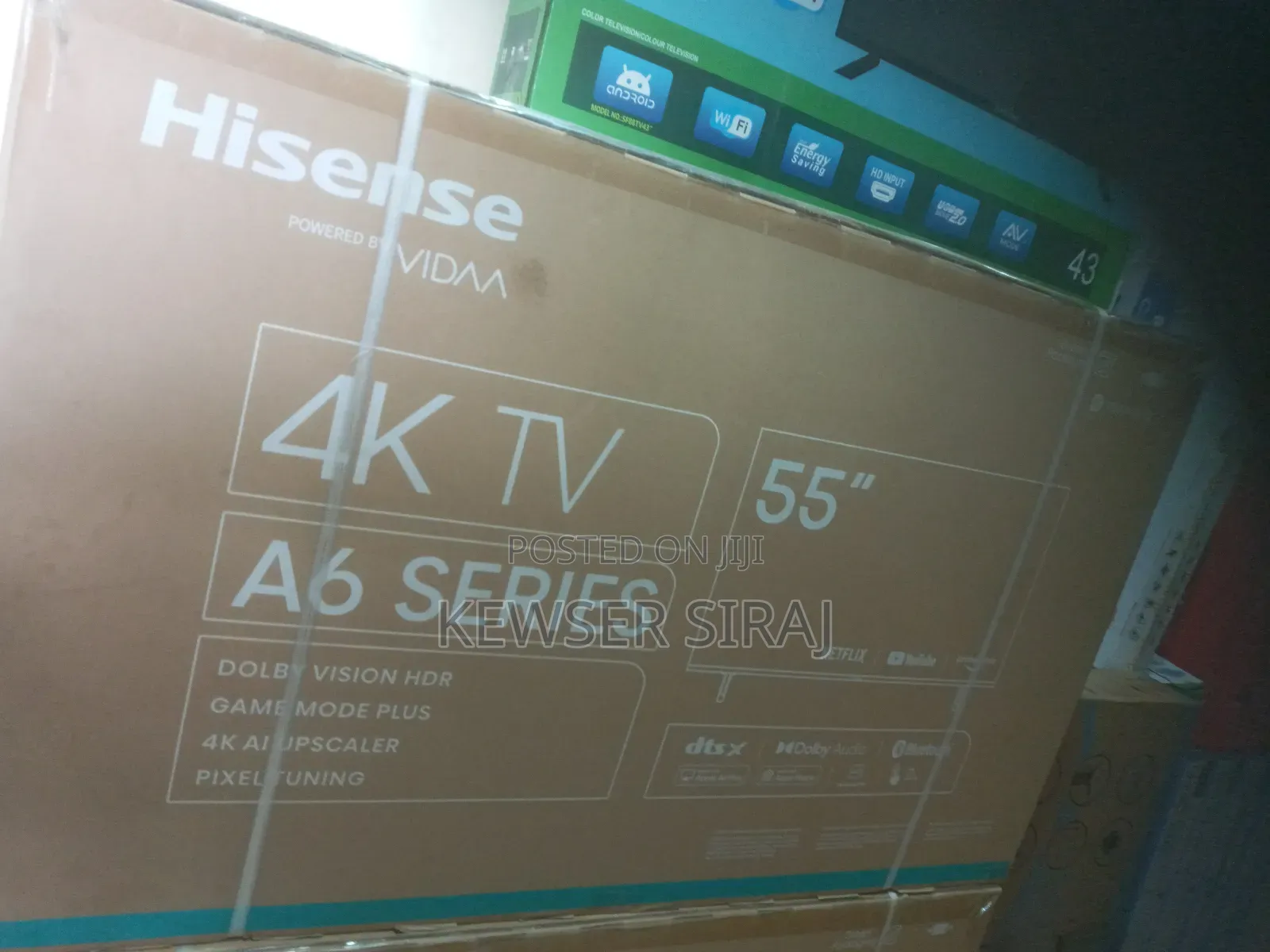 Hisense Tv 55inch Vidda 7 Seres Smart Video