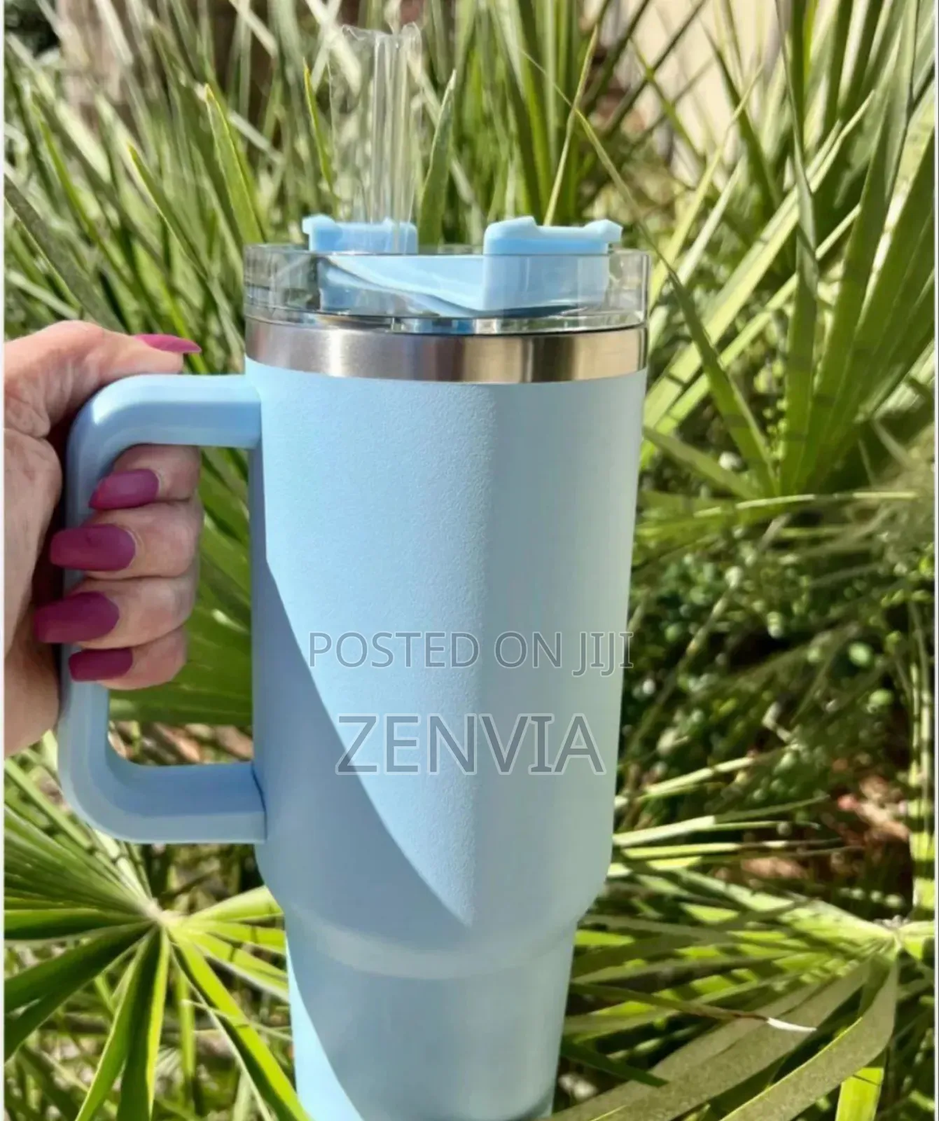 Double Layer Stainless Steel Tumblers With Straw