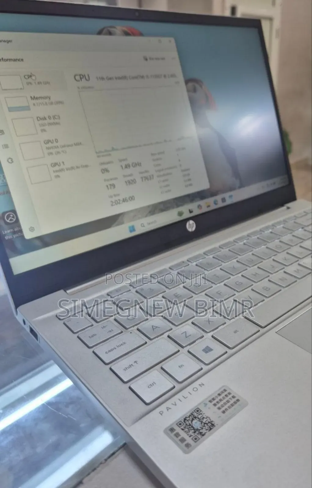 New Laptop HP Pavilion 15 16GB Intel Core I5 SSD 512GB