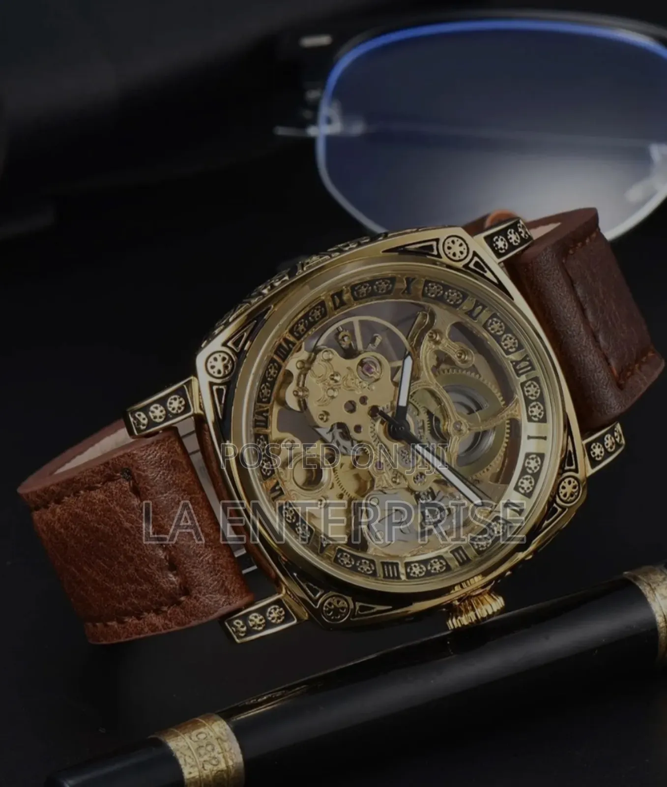 Leather Automatic Watch