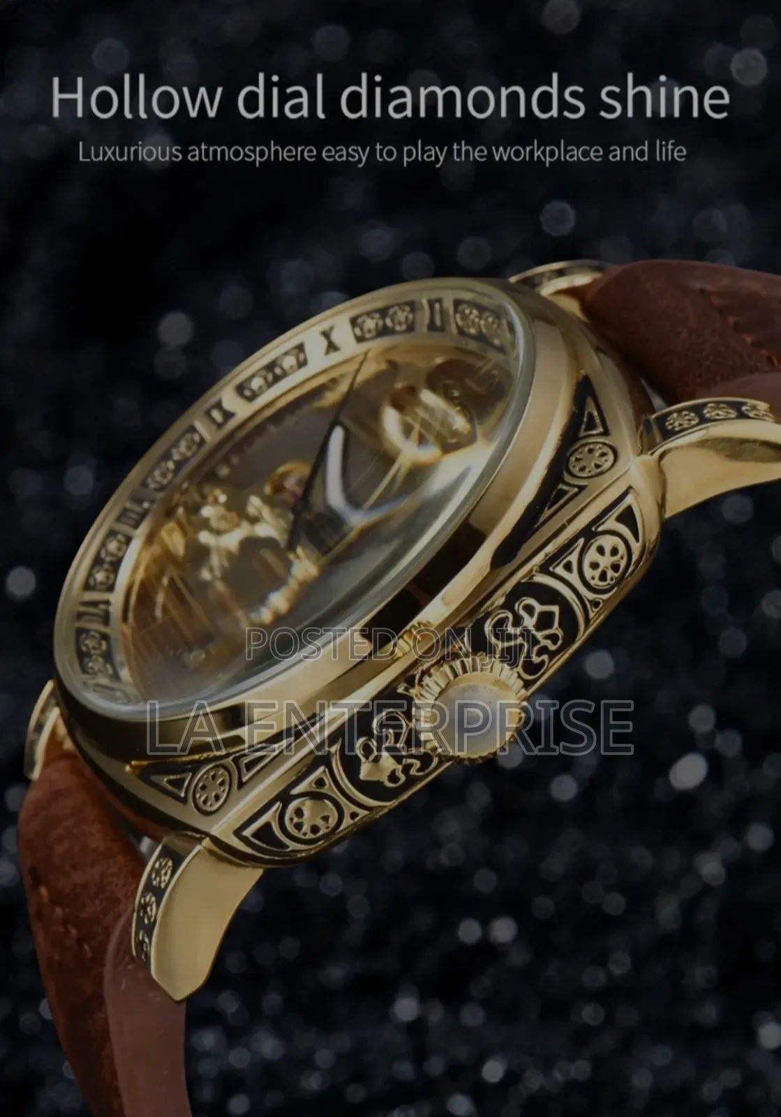 Leather Automatic Watch