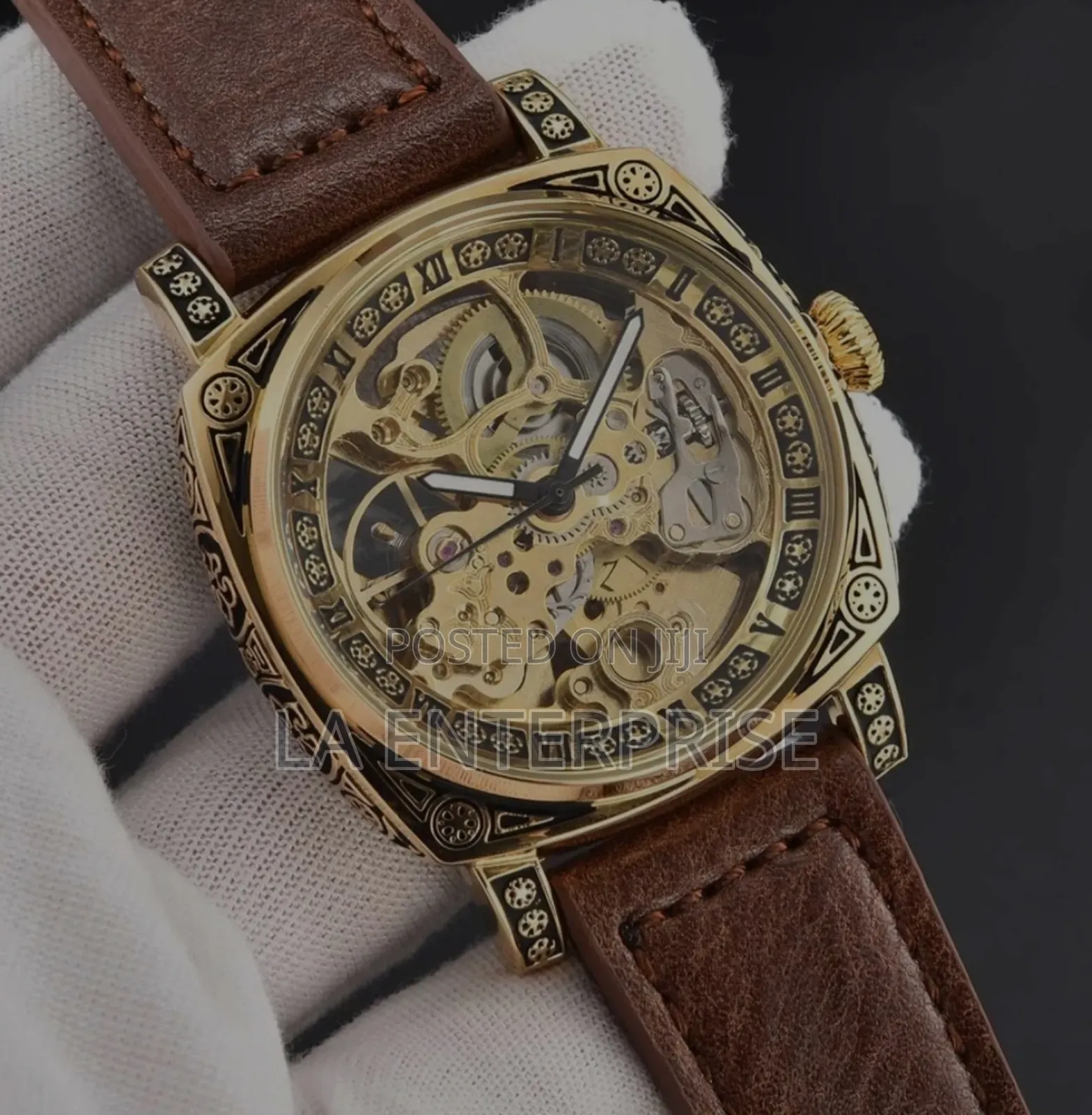 Leather Automatic Watch