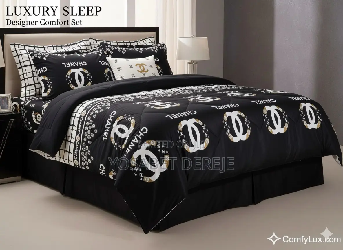 Quality Luxury Chanel Comforts 4 PCS Comforter Set