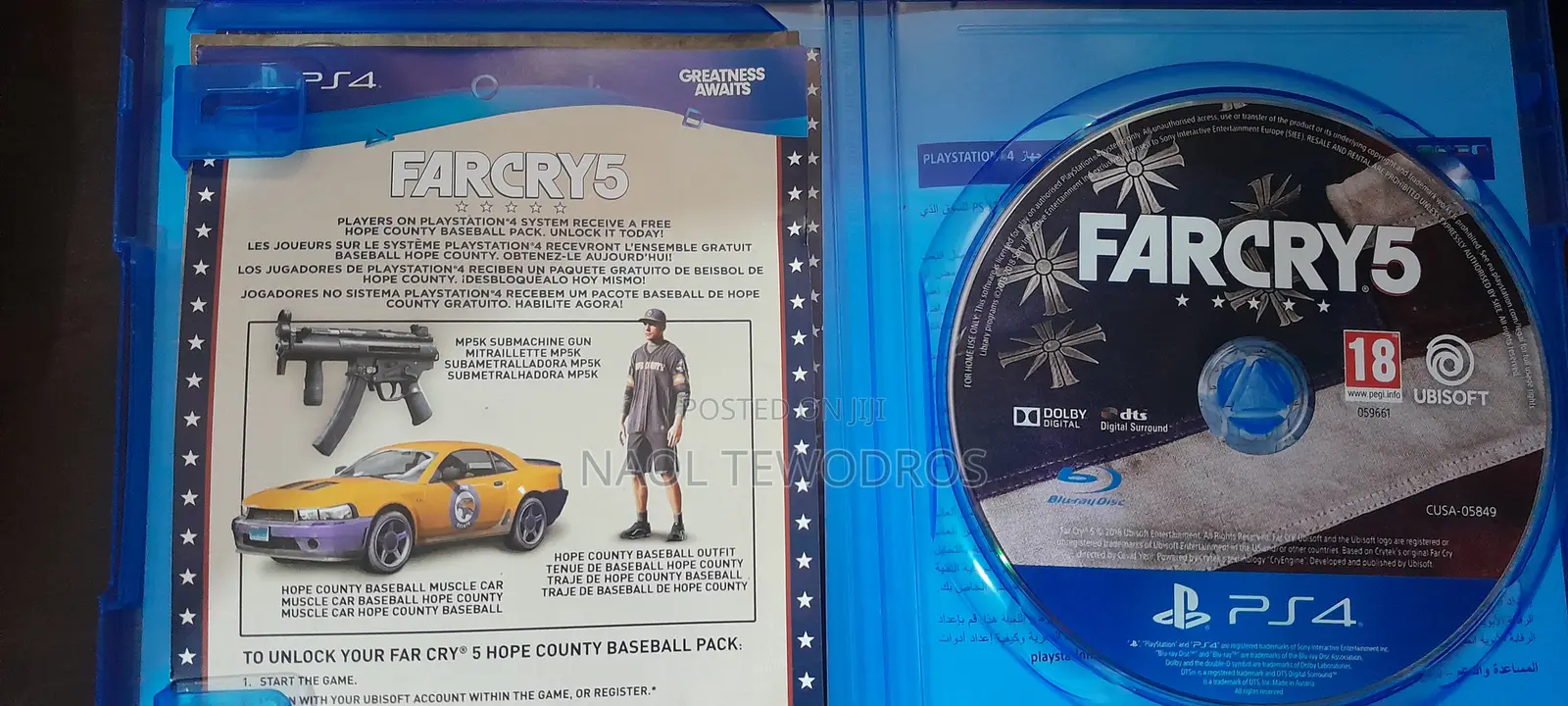 Farcry 5 Ps4 Disc