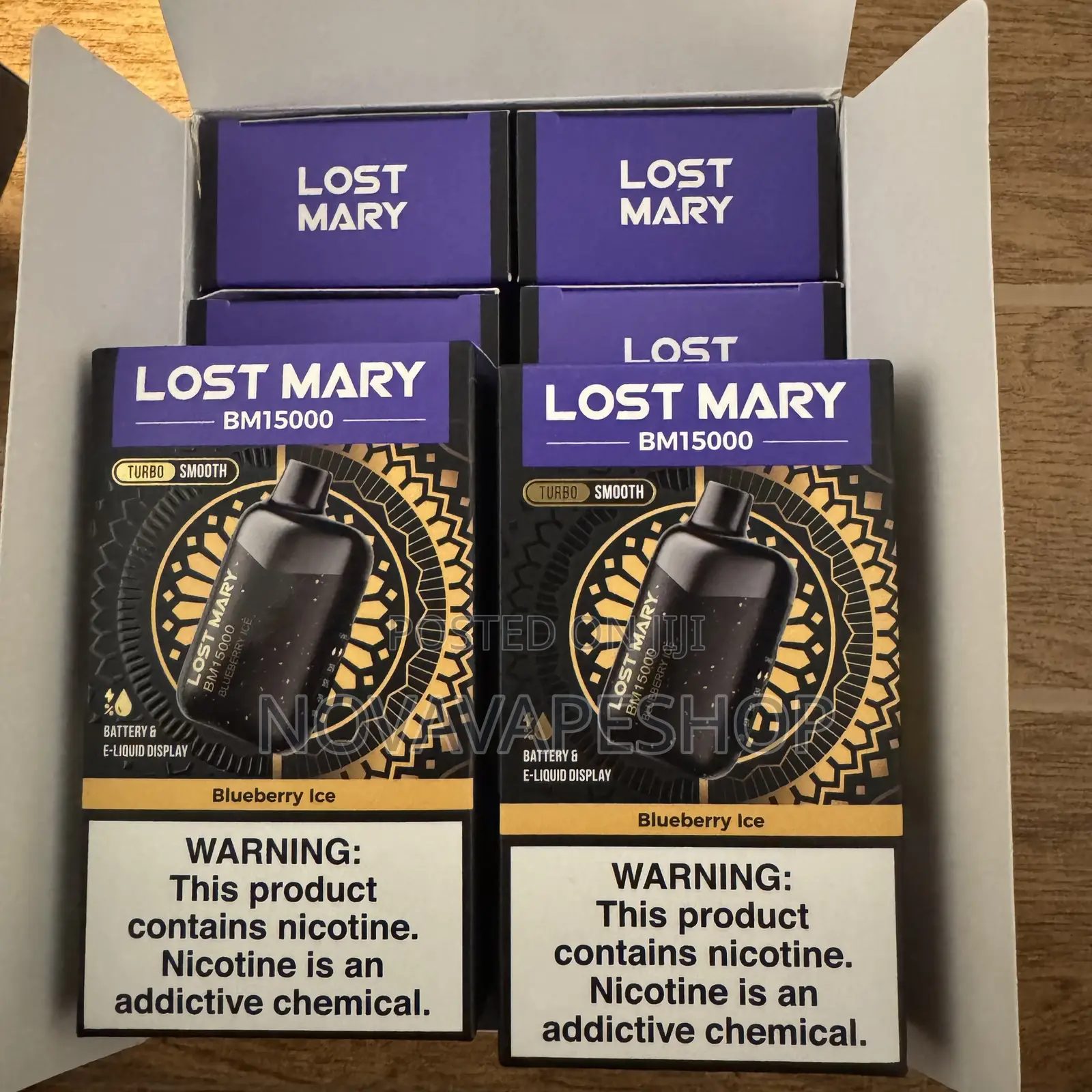 Lost Mary 15000 Puff Blueberry Ice Vape Hookah