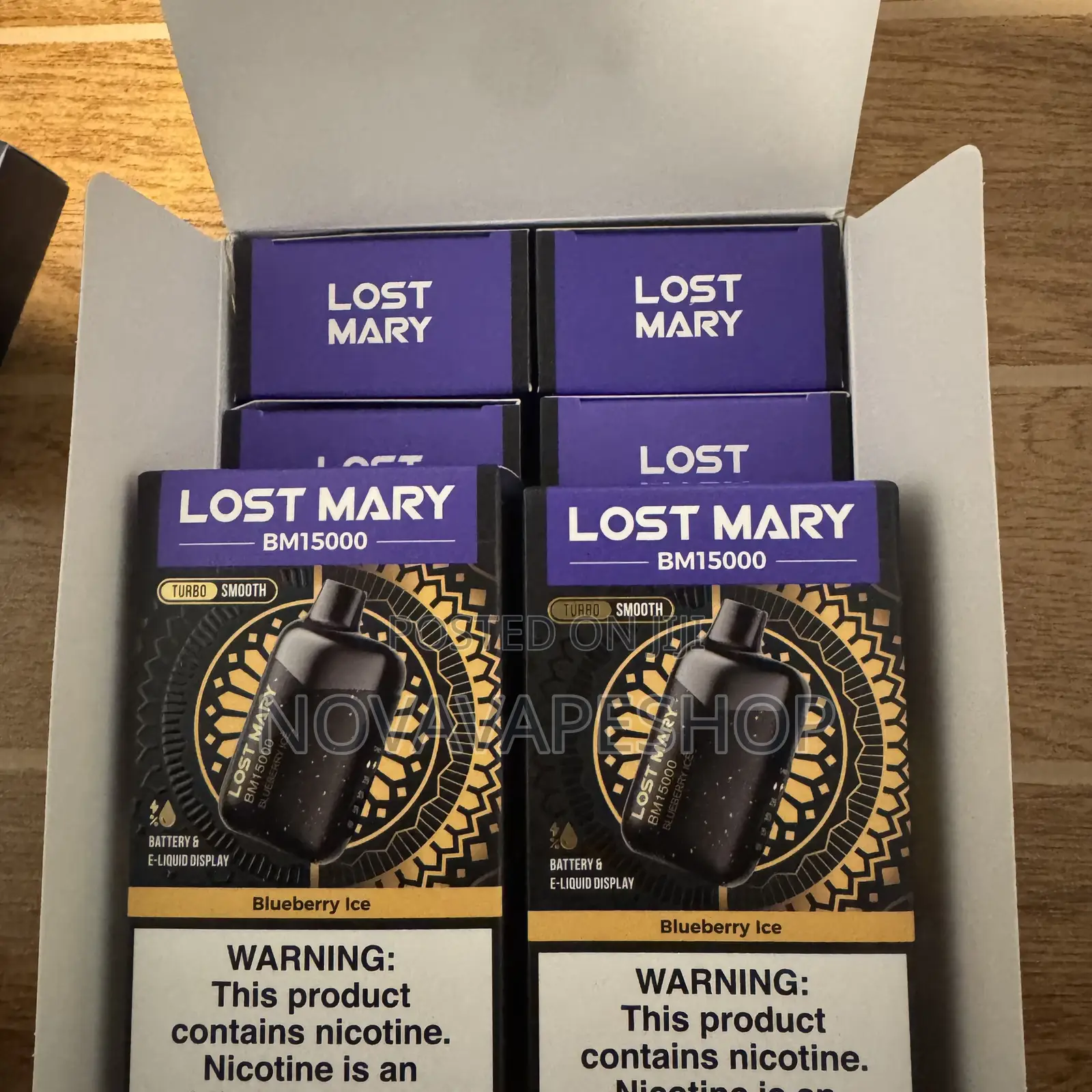 Lost Mary 15000 Puff Blueberry Ice Vape Hookah