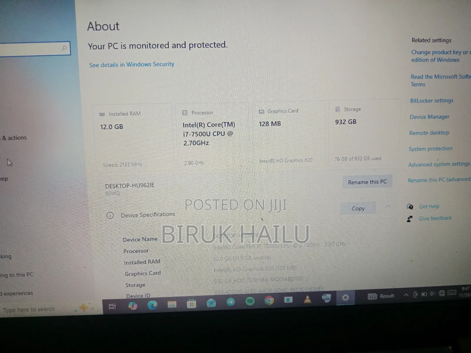 Laptop Lenovo V510 12GB Intel Core I7 HDD 1T