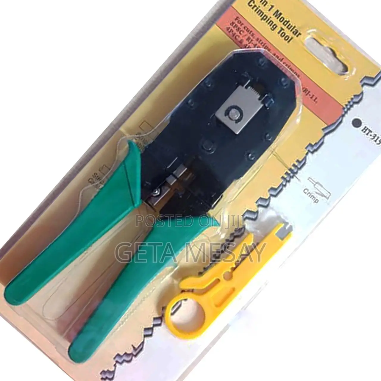 Crimping Tool 3in1 Rj45 11 Network Cable Cutter, Stripper, Crimper Kit