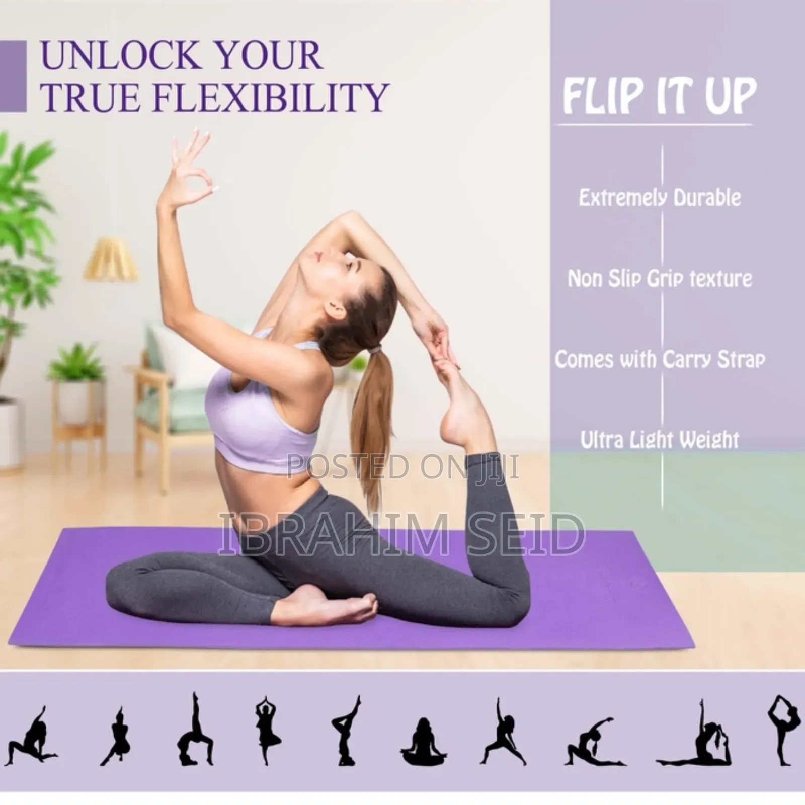 Yoga Mat Non Slip Eva Yoga Mat Eco Friendly 6mm